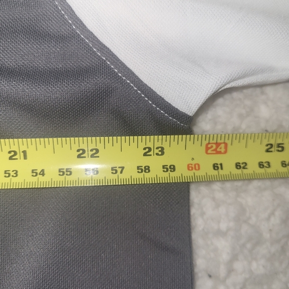 Haus Of Grey Matte Grey Golf Polo Shirt Size X Large NWT White Grey - Picture 2 of 8